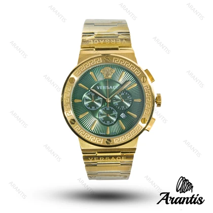 ساعت مچی گوچی مردانه استیل طلایی صفحه سبز m-10225