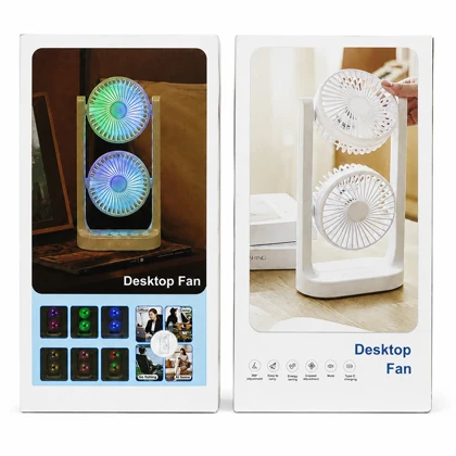 پنکه رومیزی برقی دو قلو مدل Desktop Fan