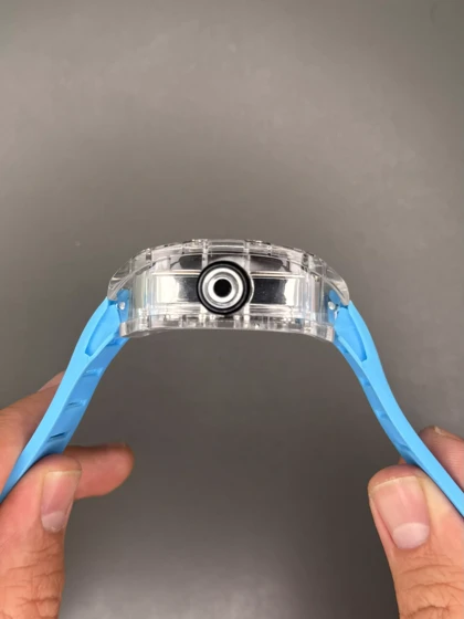 ساعت مچی ریچارد میل صفحه اسکلتون بند رابر آبی Richard Mille