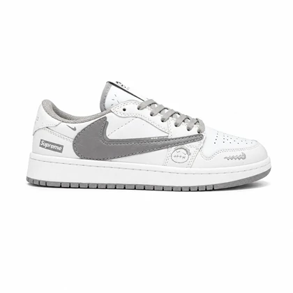 کفش و کتانی مردانه مدل نایک ترویس NIKE TRAVIS رنگ سفید طوسی کد 30246