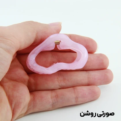 کلیپس دخترانه مدل منحنی کوچک دو رنگ