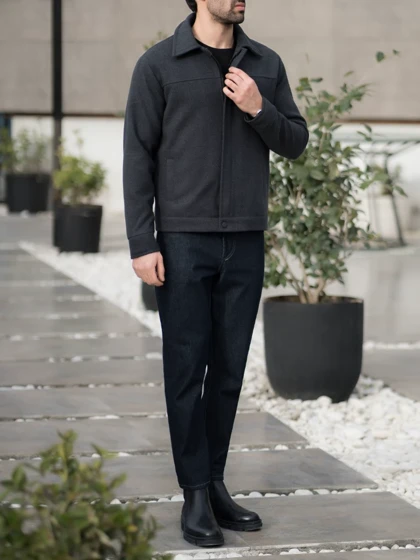 کاپشن فوتر ذغالی کارلوتی کد j202