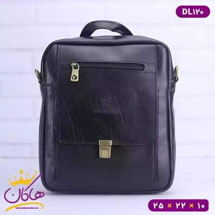 کیف دوشی چرم طبیعی چرمسال سایز بزرگ DL120