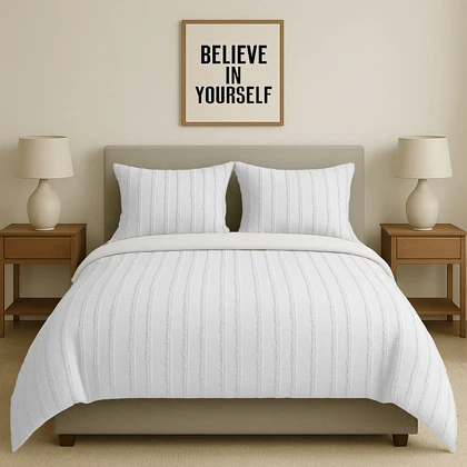 سرویس روتختی کاوری مینیمال طرح برجسته راه راه