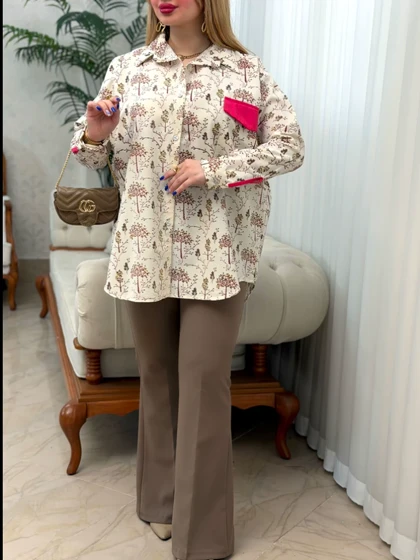 مانتو لینن کاج 3960