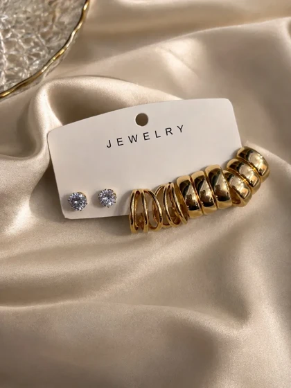 گوشواره پکی طلایی لارا