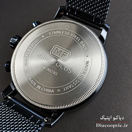 ساعت مچی مردانه اورجینال موتور ژاپن برند مینی فوکوس سه موتور مدل 6Mf0403G.0 بند حصیری