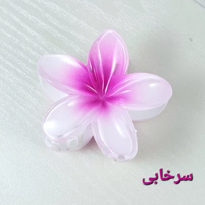 کلیپس مو زنانه مدل پلومریا بزرگ 8 سانتی متری کد G_Lnd1467