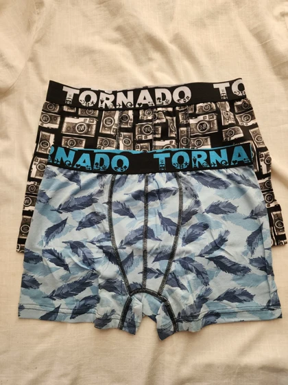شورت نخی پادار باکسر مردانه TORNADO ترک کد: 001