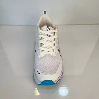 کفش راحتی زنانه نایکی طرح لبخند سفید بنفش