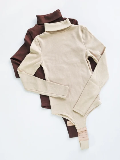 بادی کبریتی یقه اسکی ساده