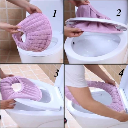 روکش توالت فرنگی مدل Flower towel کد 00910