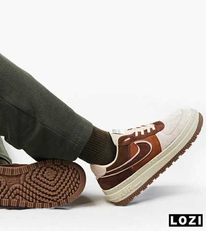 کفش کتانی مردانه و زنانه قهوه ای NIKE AIR FORCE مدل 2094