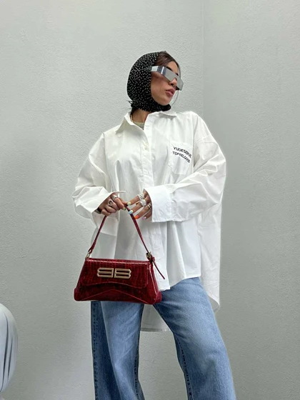 شومیز جیب طرحدار