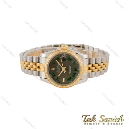 ساعت رولکس زنانه دو رنگ طلایی ویمبلدون دورنگین Rolex-5406-L