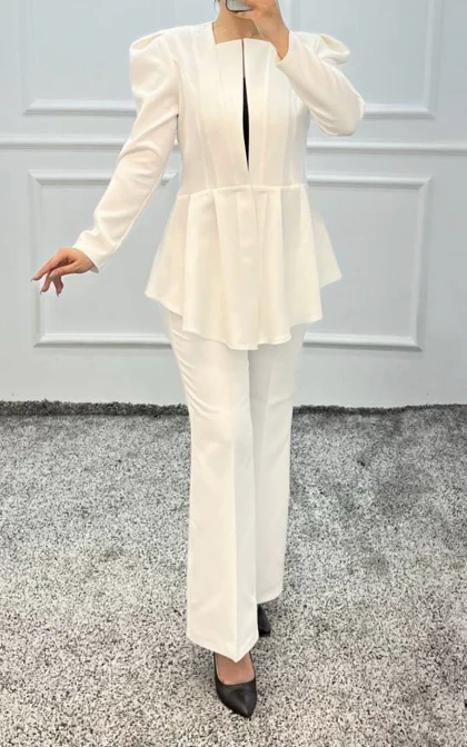 کت و شلوار زنانه مجلسی مدل ساناز