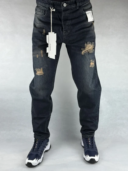 شلوار مردانه مام فیت کثیفشور زاپ‌دار 8