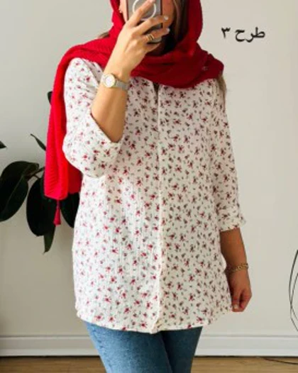 شومیز مانتویی گلبهار