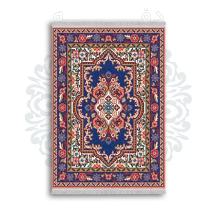 *جدید* فرشینه از جنس پارچه شانل مخمل ترک طرح فانتزی برند دفه کد 1826
