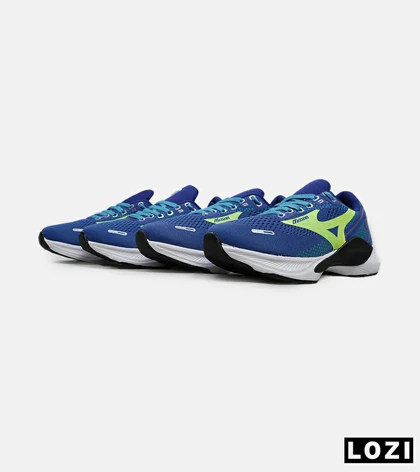 کفش کتانی مردانه آبی سبز MIZUNO wave rider 24