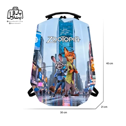 کوله‌پشتی مدرسه هارد کیس Marinox Marvel کد 1050 طرح زوتوپیا Zootopia