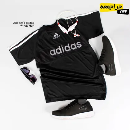 تیشرت مردانه مدل adidas Black