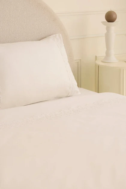 سرویس روتختی دو نفره Karaca Home مدل Lunelle پنبه‌ای - سفید