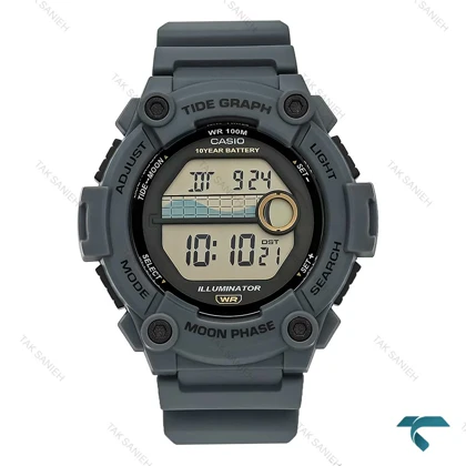 ساعت مچی کاسیو دیجیتالی WS-1300H طوسی مردانه Casio-7697-G
