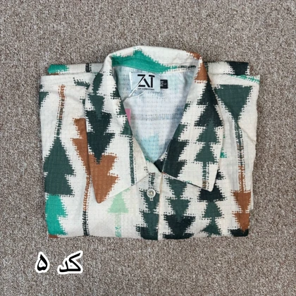 شومیز کاجی جلو باز