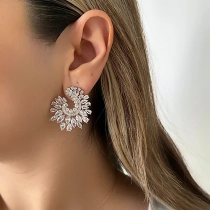 گوشواره زنانه مجلسی کد 411