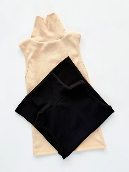 کراپ تاپ کبریتی یقه اسکی