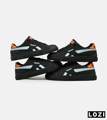 کفش کتانی کلاسیک مشکی آبی Reebok Classic Leather Review