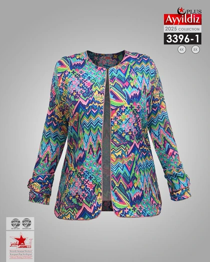 کت مجلسی زنانه سایز بزرگ کد 3396