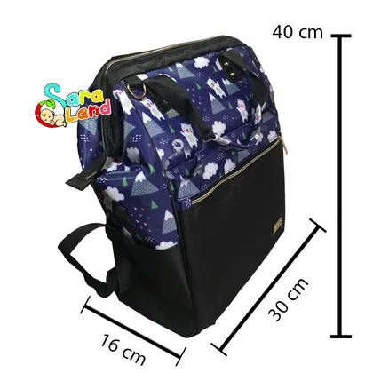 کوله لوازم کودک بی بی کلاسیک طرح خرس و ابر