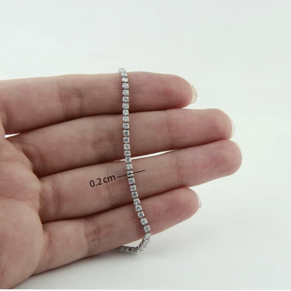 گردنبند زنانه مدل تنسی 2 میل