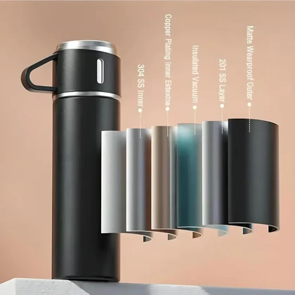 فلاسک دوفنجان جعبه کادویی کوچک