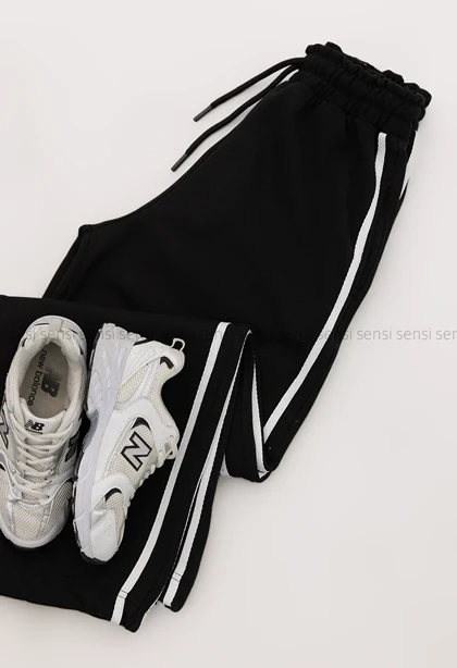 شلوار بگ بغل نواری کد1004279