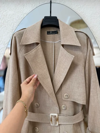 ترنچ کت تابستانه maron 428