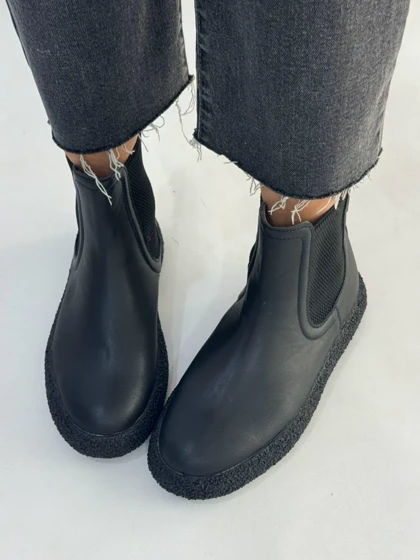 نیم بوت دوکش چرمی 4282