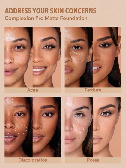 کرم پودر مات و تنفس‌پذیر شیگلم مدل Complexion Pro Long Lasting Breathable Matte Foundation