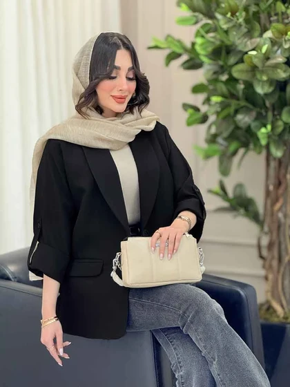 مانتو جیب نما آستین پاگن