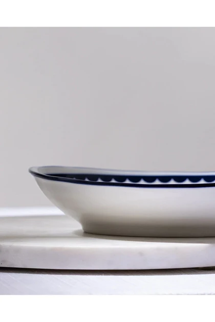 بشقاب سرو Madame Coco مدل Reve Bleu Tierra Bone China