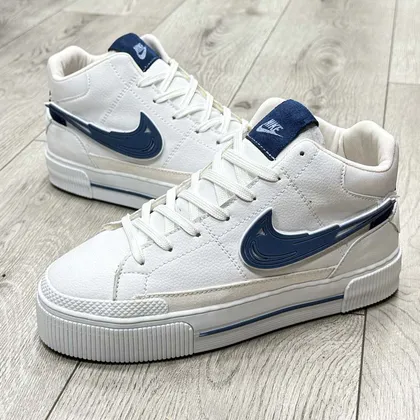 کفش مردانه ساق کوتاه مدل نایک NIKE رنگ سفید آبی