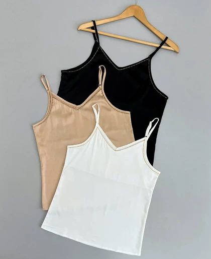 تاپ ساتن ملیله دوزی کد 2788