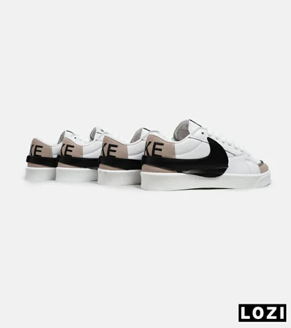 کفش نایک مردانه و زنانه سفید مشکی Nike Blazer Low 77 Jumbo