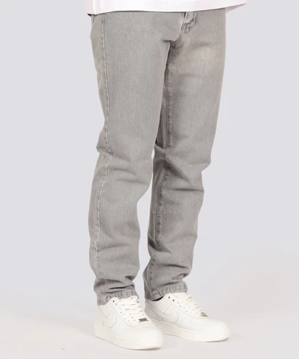 شلوار جین مام فیت مردانه طوسی 0804