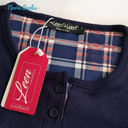 ست بلوز و شلوار زنانه لین مدل تدی نخ پنبه کد 5196-151