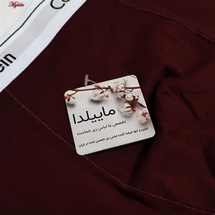 شورت مردانه CK مدل پادار زرشکی