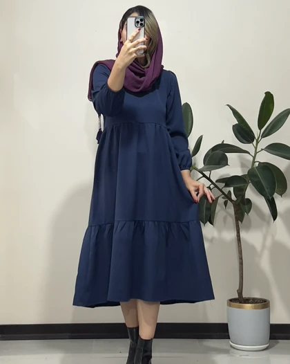 پیراهن مانتویی پاییزه نسترن