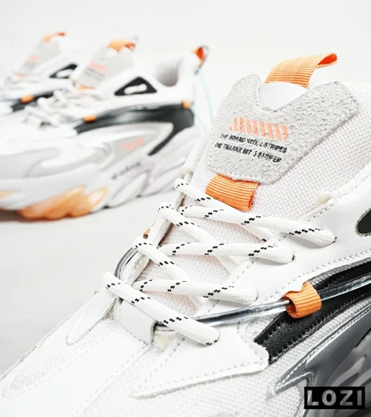 کفش کتانی مردانه سفید نارنجی Adidas A700